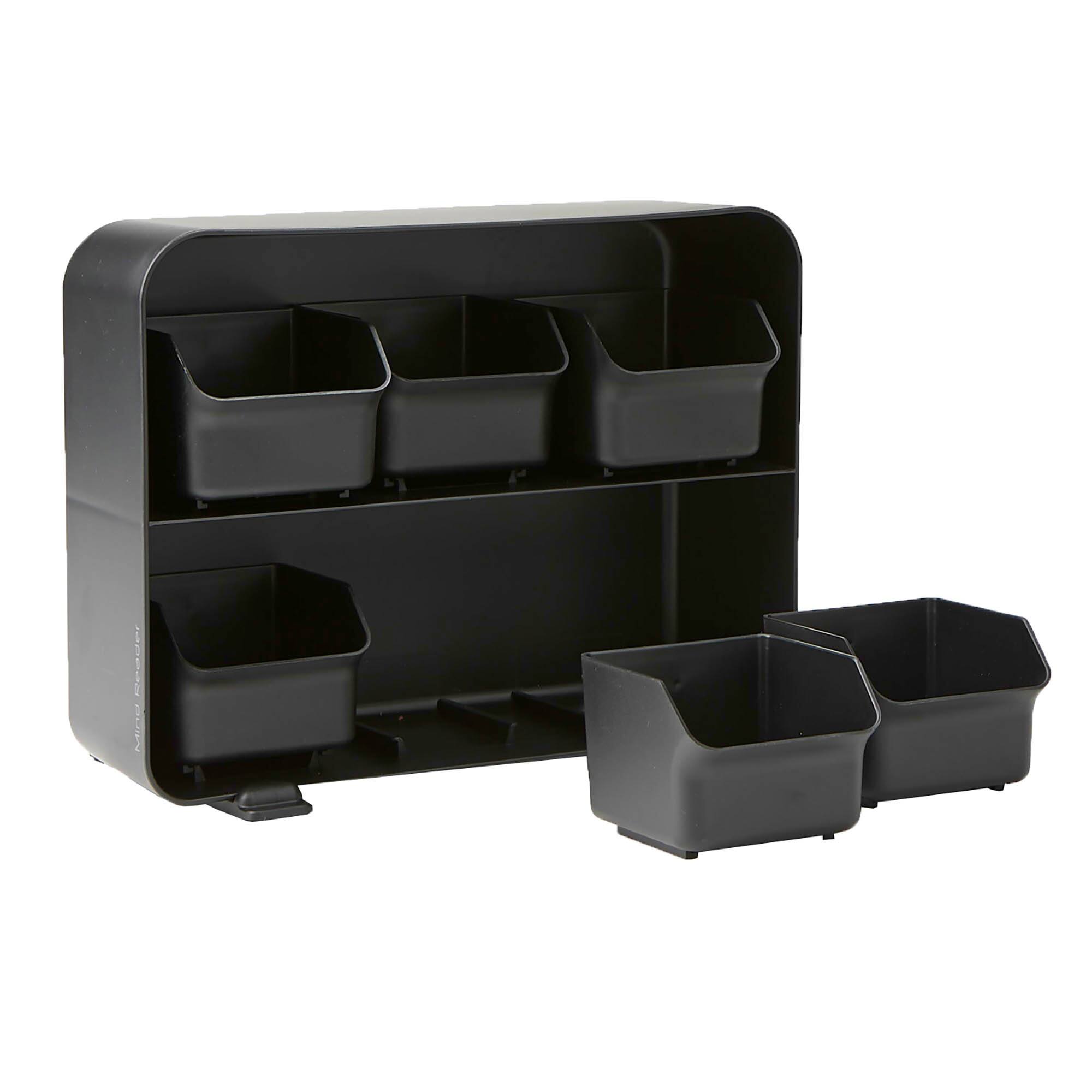 Mind Reader Black 6 Drawer Tea Bag Holder
